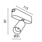 Трековый светильник Maytoni Focus LED TR103-1-5W4K-M-B