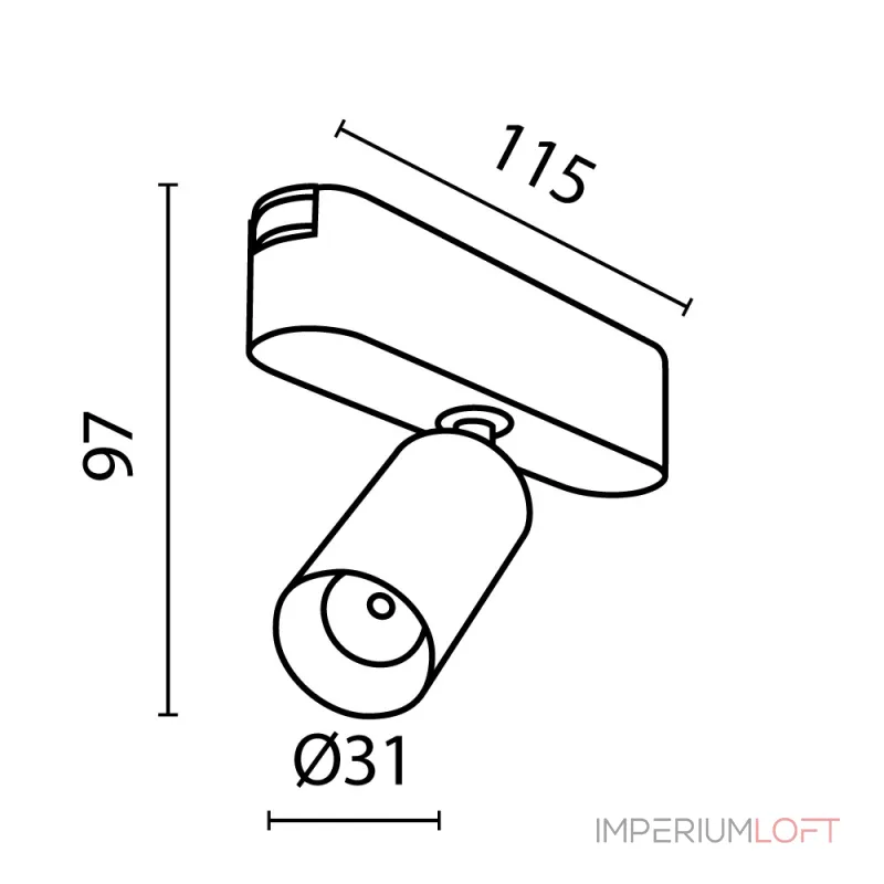 Трековый светильник Maytoni Focus LED TR103-1-5W4K-M-B