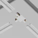Соединитель T-образный для треков Maytoni Accessories for tracks TRA002CT-11W Цвет арматуры белый