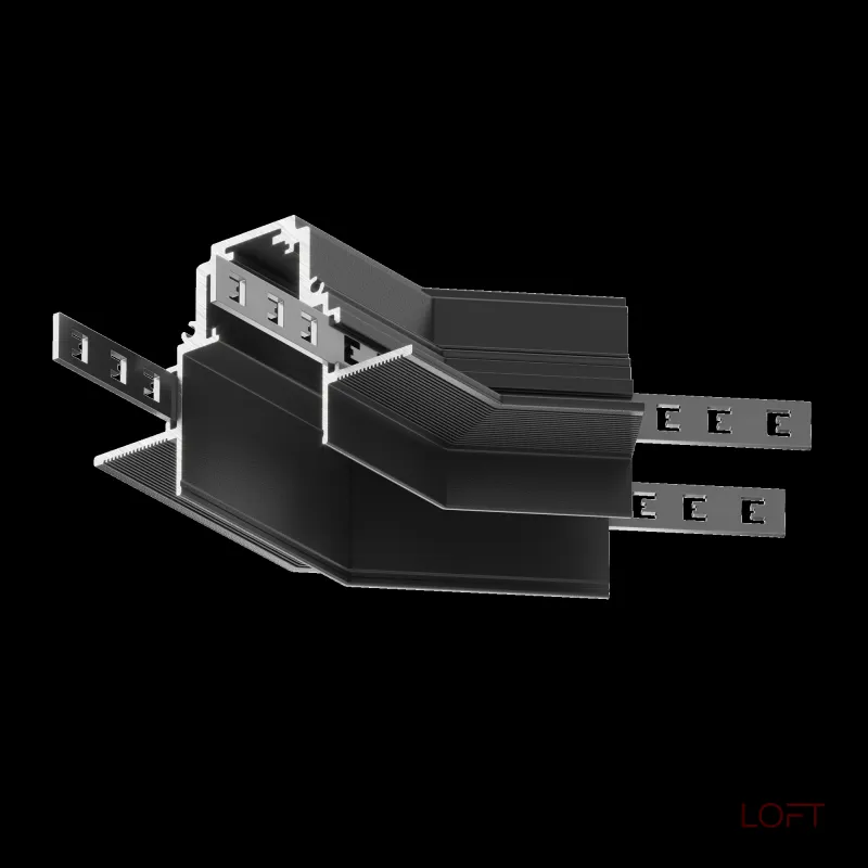 Соединитель угловой L-образный для треков встраиваемых Maytoni Accessories for tracks Gravity TRA010CLO-42B