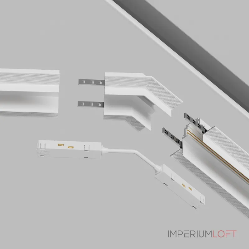 Соединитель угловой L-образный для треков встраиваемых Maytoni Accessories for tracks Gravity TRA010CLO-42W