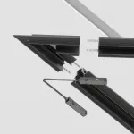 Соединитель угловой L-образный для треков встраиваемых Maytoni Accessories for tracks Gravity TRA010CLS-42B