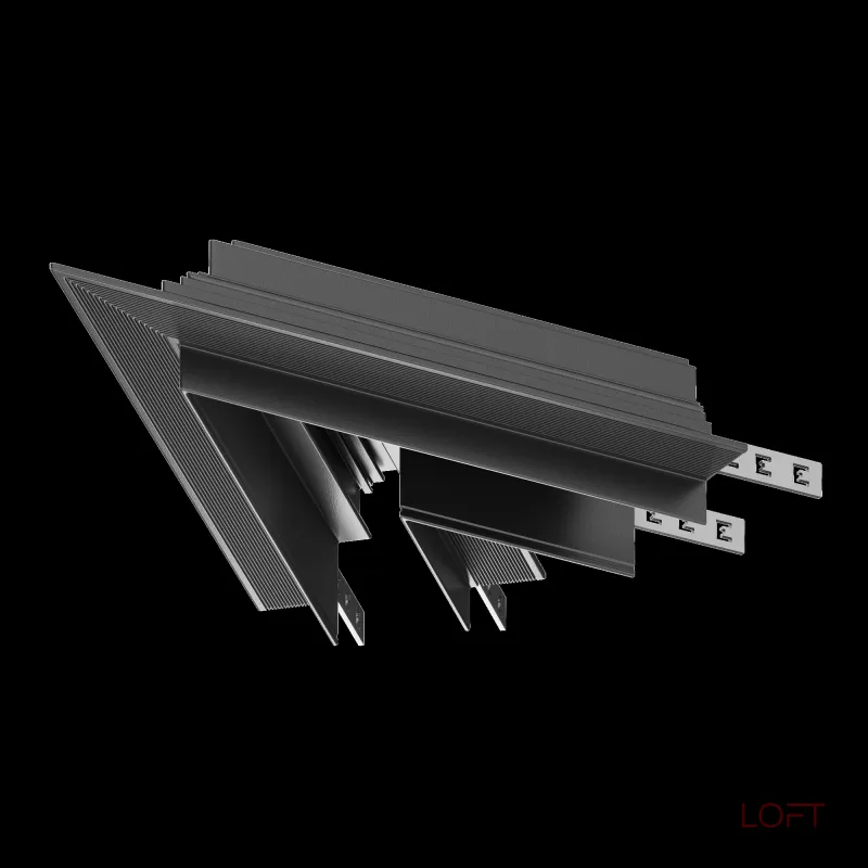 Соединитель угловой L-образный для треков встраиваемых Maytoni Accessories for tracks Gravity TRA010CLS-42B
