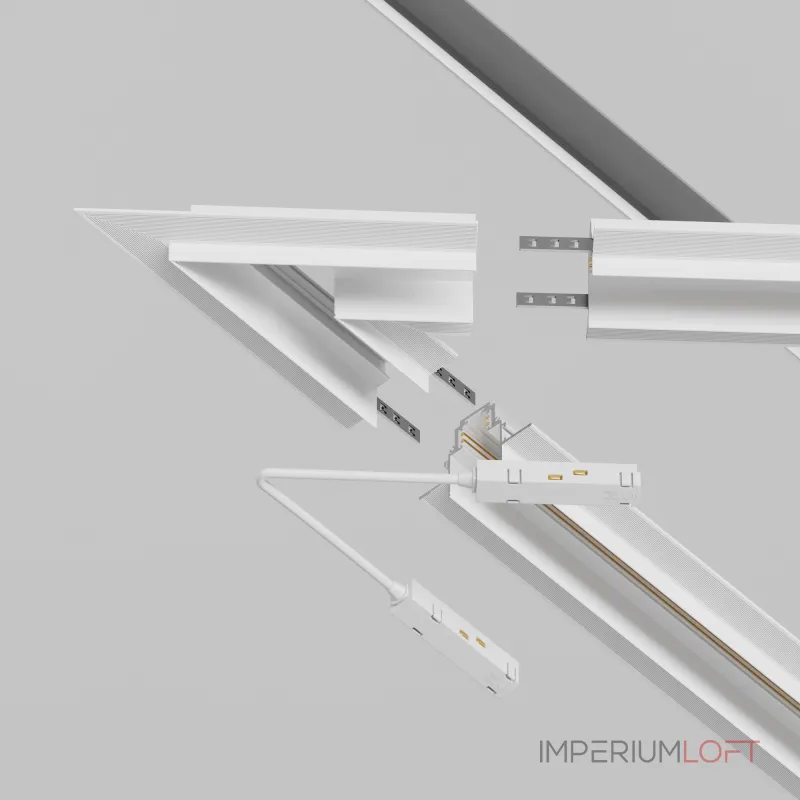 Соединитель угловой L-образный для треков встраиваемых Maytoni Accessories for tracks Gravity TRA010CLS-42W