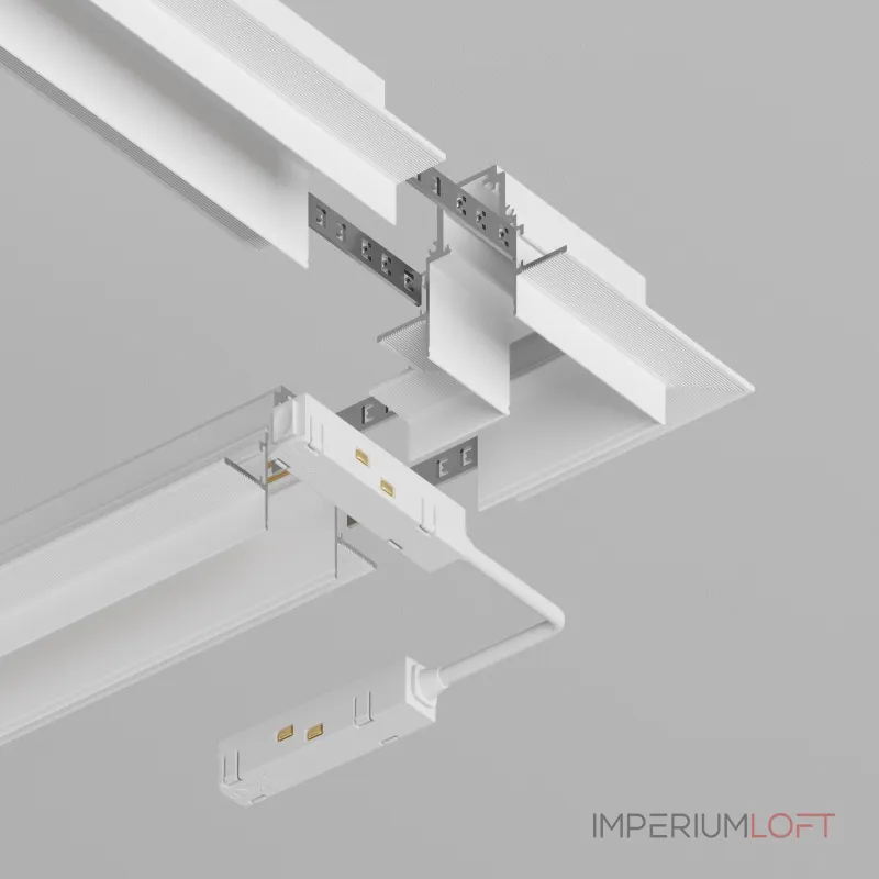 Соединитель угловой L-образный для треков встраиваемых Maytoni Accessories for tracks Gravity TRX010CL-22W