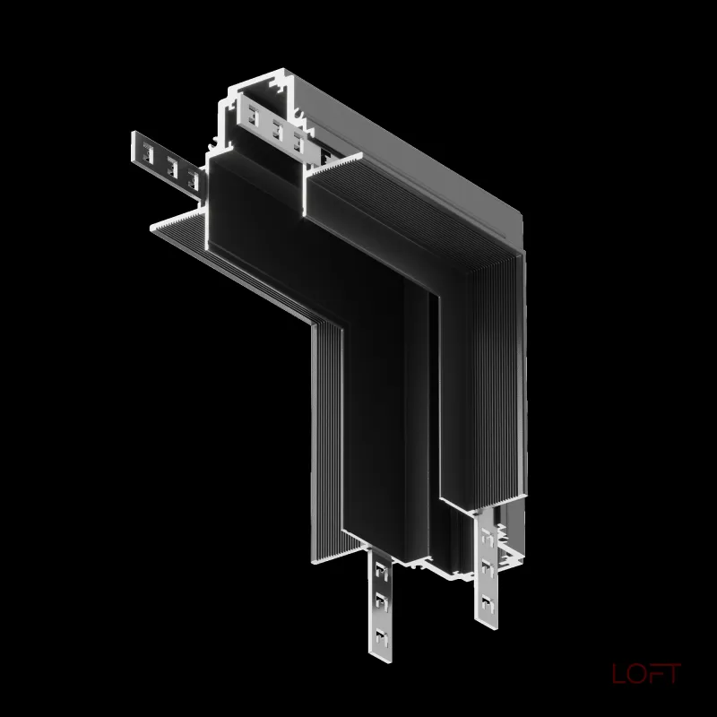Соединитель угловой L-образный для треков встраиваемых Maytoni Accessories for tracks Gravity TRX010ICL-22B
