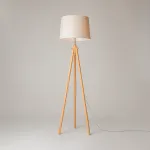 Торшер Maytoni Calvin Z177-FL-01-BR Цвет арматуры коричневый Цвет плафонов кремовый