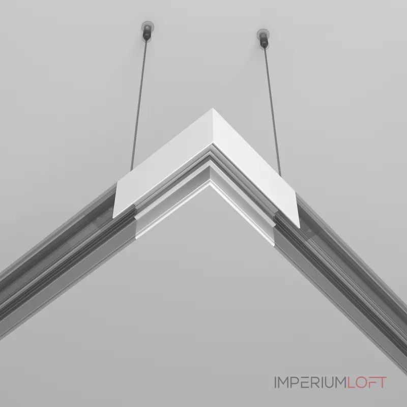 Коннектор угловой Exility накладной белый