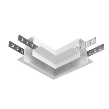 Коннектор угловой для встраиваемой трековой системы Voltega Эксилайт / Exilight VGL034CL-42.12W