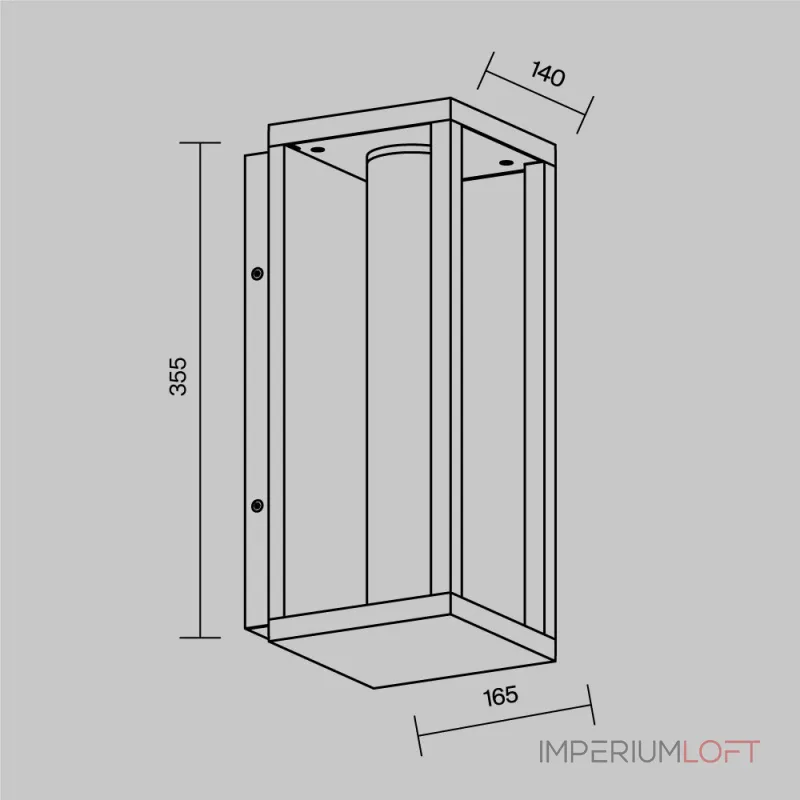 Настенный уличный светильник (бра) Maytoni Expo O480WL-L12B3K