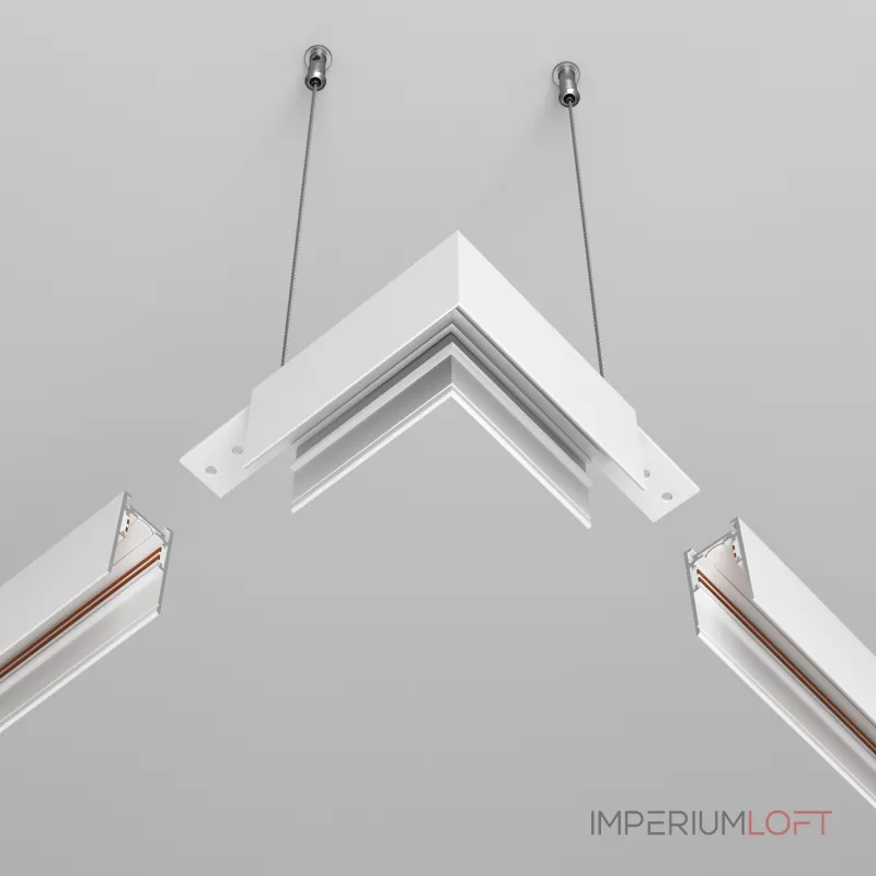 Коннектор угловой Exility накладной белый