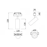 Трековый светильник Focus LED TR019-2-10W3K-W