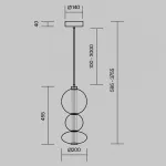 Подвесной светильник Maytoni Modern MOD307PL-L24B3K от ImperiumLoft