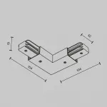 Угловой коннектор питания с вводом питания Unity белый Maytoni UNITY TRA001CLB-11W от ImperiumLoft Угловой коннектор питания с вводом питания Unity белый Maytoni UNITY TRA001CLB-11W от ImperiumLoft