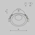 Встраиваемый светильник Maytoni Zoom DL032-2-01W-1(N)
