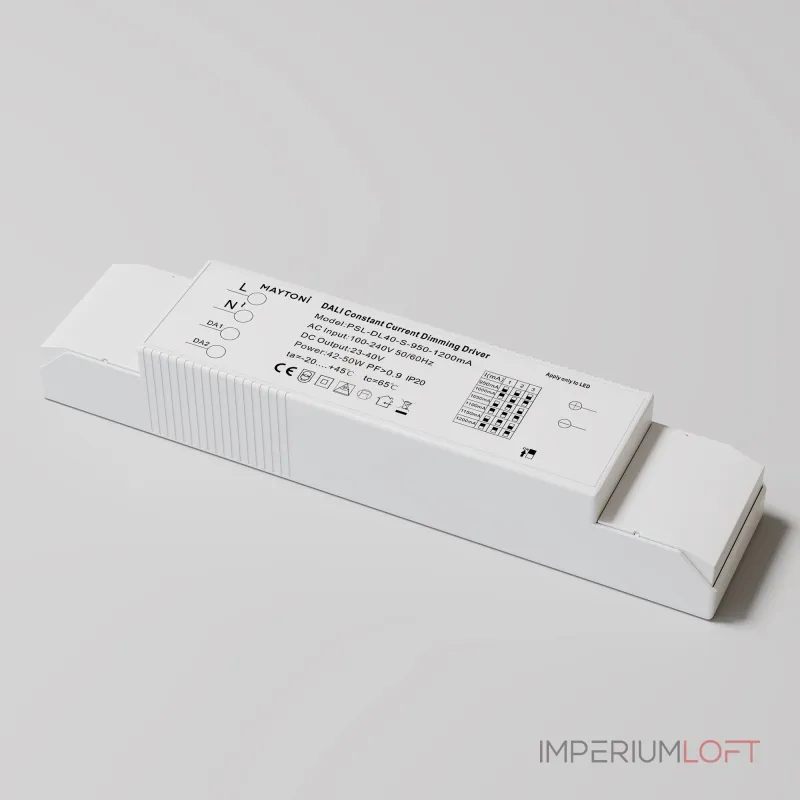Источник питания DALI (DT6) 42-50W IP20 Maytoni PSL-DL40-S-950-1200mA
