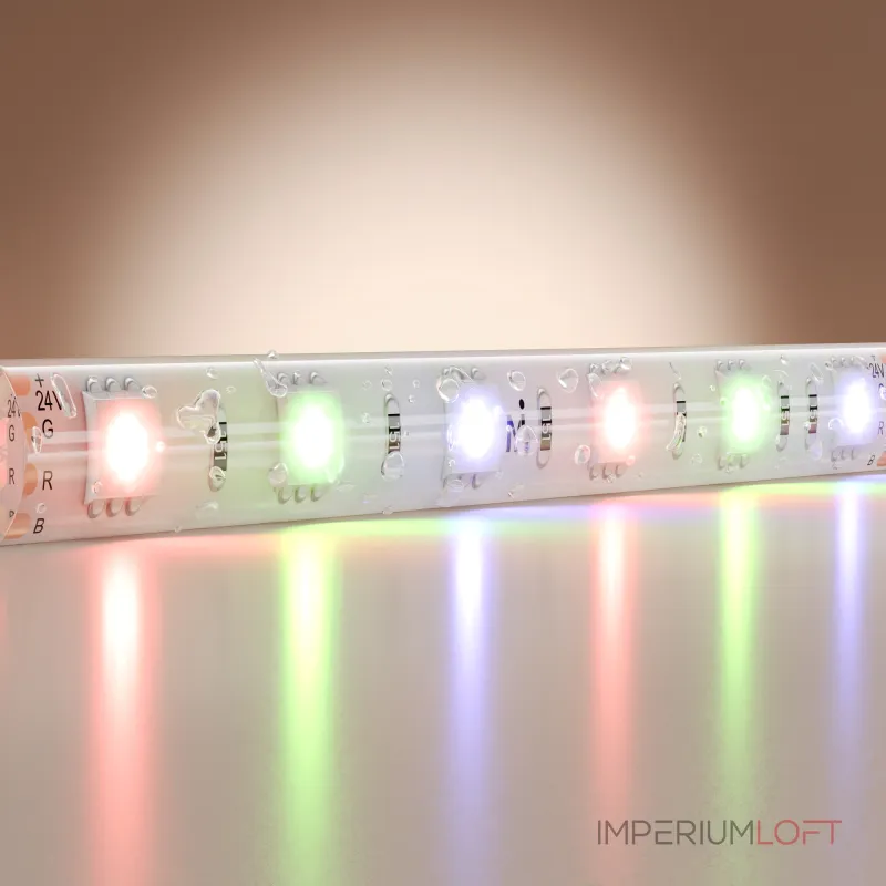 Светодиодная лента Maytoni 24В 5050 14,4Вт/м RGB 5м IP 65 201198
