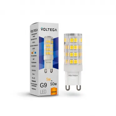 Светодиодная лампа Simple Capsule 5W 3000K G9 Voltega Simple 7185