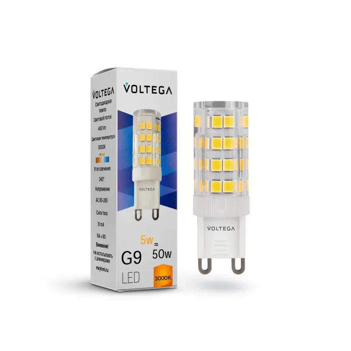 Светодиодная лампа Simple Capsule 5W 3000K G9 Voltega Simple 7185 от ImperiumLoft