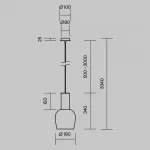 Подвесной светильник Maytoni Modern MOD414PL-L7G3K от ImperiumLoft