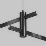 Подвес тросовый Hang двойной Flarity черный Maytoni FLARITY TRA157SW-D1-B