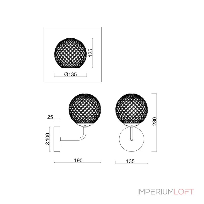 Настенный светильник Freya Navel FR8016WL-01BBS Настенный светильник Freya Navel FR8016WL-01BBS