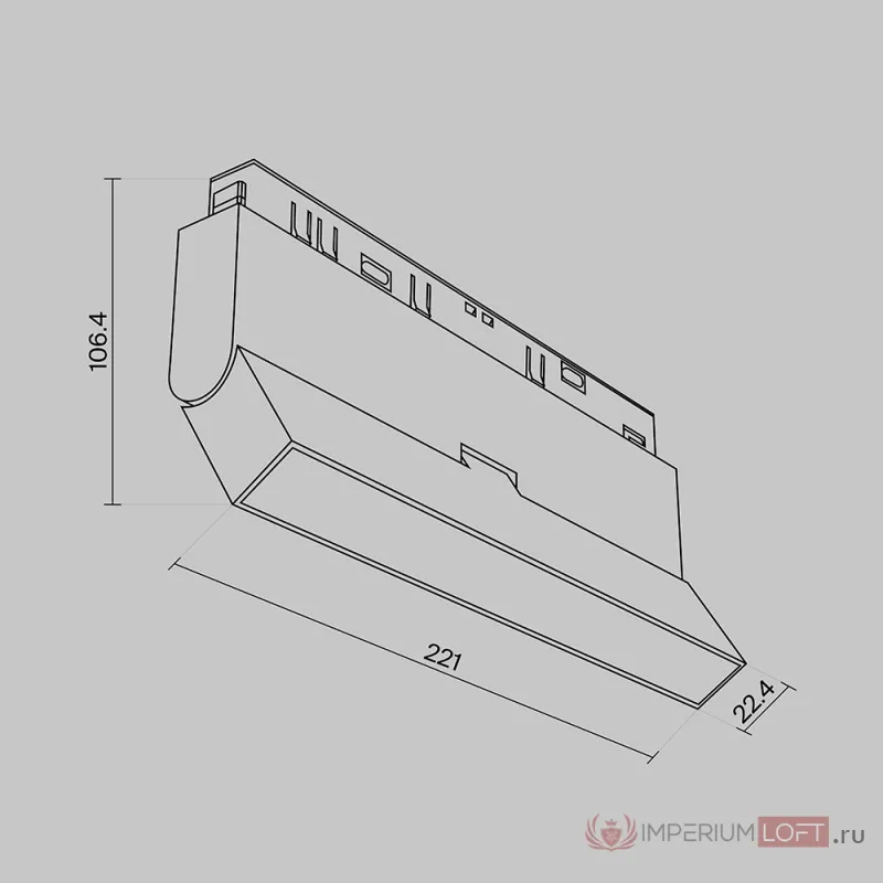 Трековый светильник Maytoni EXILITY TR036-4-12WTW-DD-B от ImperiumLoft