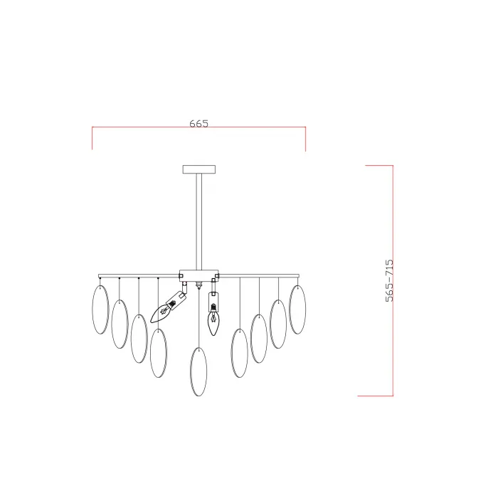 Люстра Freya Modern FR5104PL-06BS2 от ImperiumLoft