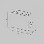 Комплект заглушек (для профиля 16×12) 10 шт., ALM-005-B-EC Maytoni 642022 от ImperiumLoft Комплект заглушек (для профиля 16×12) 10 шт., ALM-005-B-EC Maytoni 642022 от ImperiumLoft