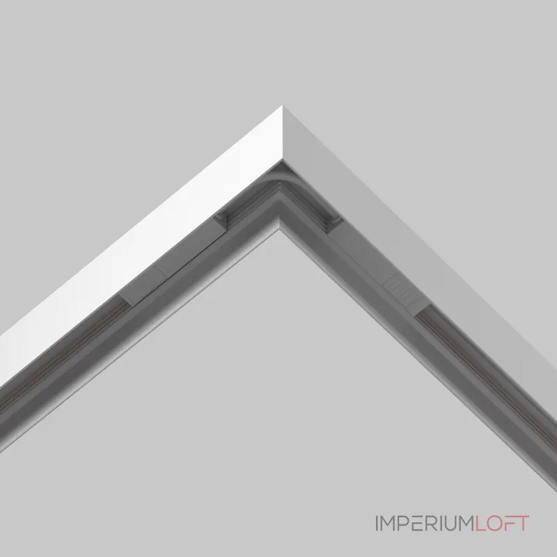 Коннектор питания угловой гибкий 15см Exility белый