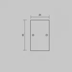 Комплект заглушек (для профиля 65×42) 2 шт. Maytoni 642056