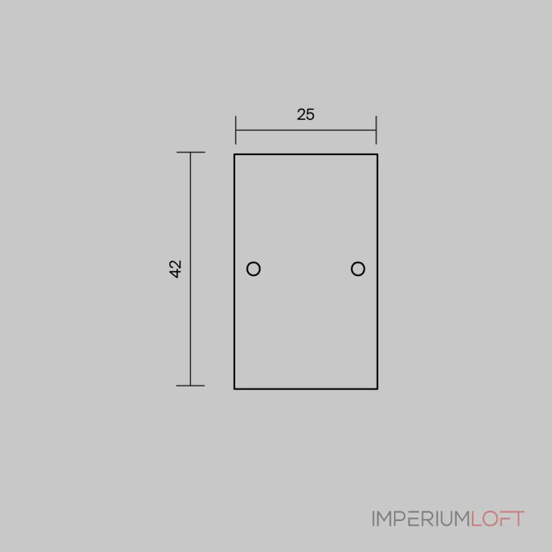 Комплект заглушек (для профиля 65×42) 2 шт. Maytoni 642056