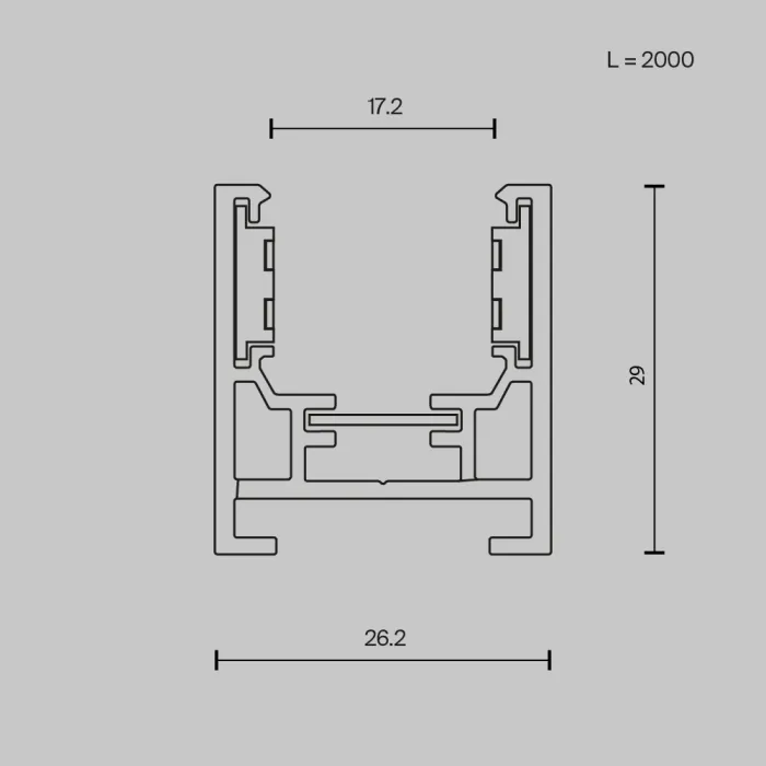 Шинопровод накладной Maytoni EXILITY TRXM034-412B от ImperiumLoft