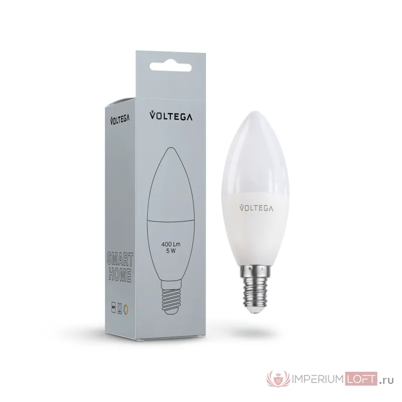 Светодиодная лампа Wi-Fi Candle E14 5W 2700K-6500K MIX DIM от ImperiumLoft