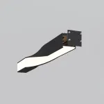 Радиусный профиль 35x35 Twist правый черный Maytoni ALM-3535R-B-TR-90°-0.4M