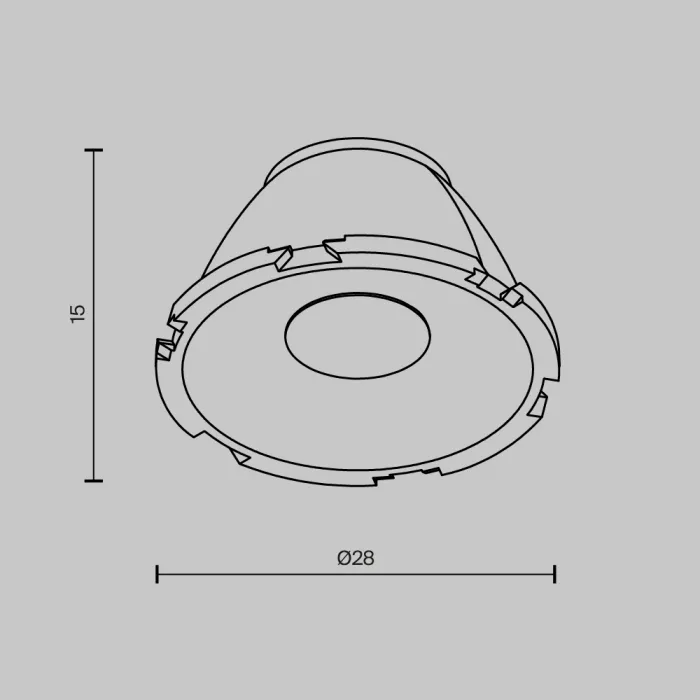 Линза для Alfa LED 36° Maytoni Downlight LensCD28-36 от ImperiumLoft