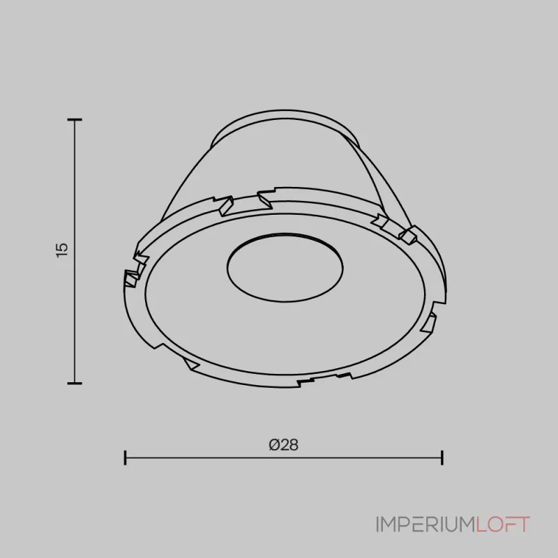 Линза для Alfa LED 36° Maytoni Downlight LensCD28-36 Линза для Alfa LED 36° Maytoni Downlight LensCD28-36