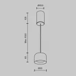 Подвесной светильник Maytoni Comfy P113-L12-3K-W