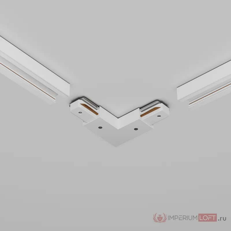 Угловой коннектор питания с вводом питания Unity белый Maytoni UNITY TRA001CLB-11W от ImperiumLoft