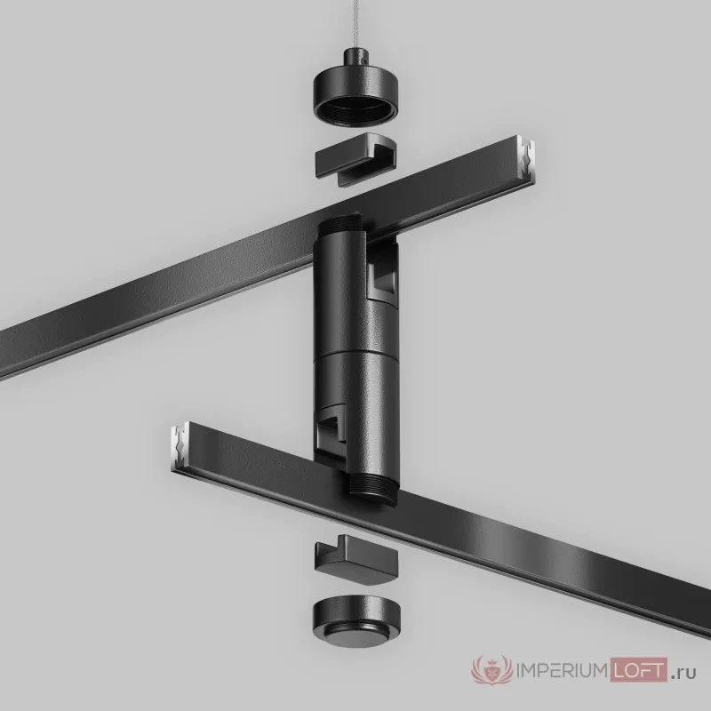 Подвес тросовый Hang двойной Flarity черный Maytoni FLARITY TRA157SW-D1-B от ImperiumLoft