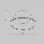 Линза 50mm 24° для Focus Led 12Вт Maytoni TRINITY LensD49-24