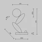 Настольный светильник Maytoni Resonance MOD482TL-L6C3K