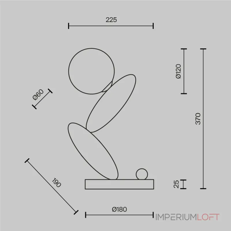 Настольный светильник Maytoni Resonance MOD482TL-L6C3K