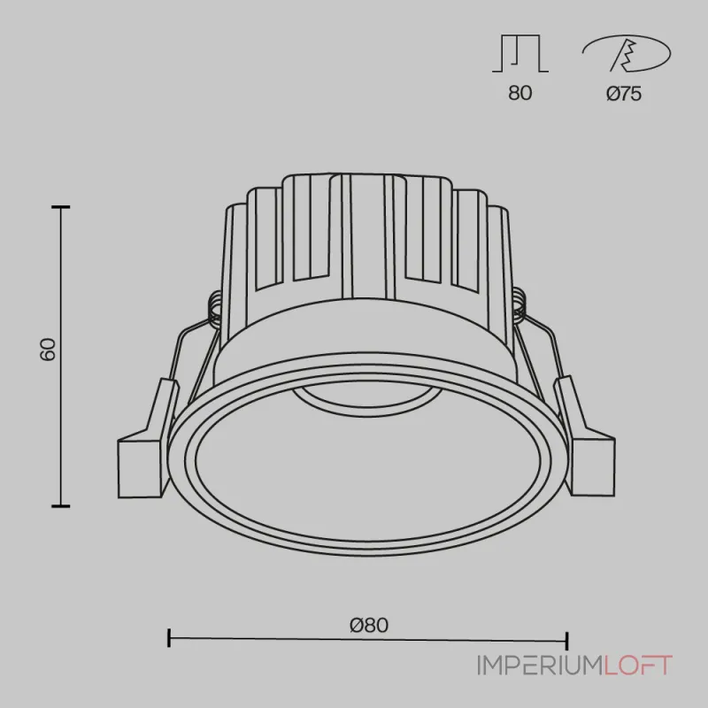 Встраиваемый светильник Maytoni Downlight DL058-12W2.7K-B Встраиваемый светильник Maytoni Downlight DL058-12W2.7K-B