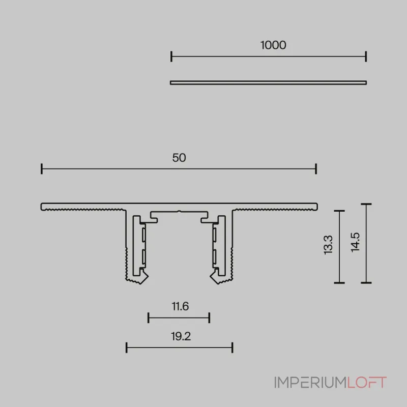 Шинопровод 1м встраиваемый под ГКЛ 12,5мм Maytoni Busbar trunkings Exility X TRX239-421.12B Шинопровод 1м встраиваемый под ГКЛ 12,5мм Maytoni Busbar trunkings Exility X TRX239-421.12B
