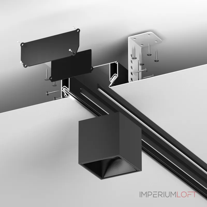 Алюминиевый профиль ниши скрытого монтажа в натяжной потолок 99x40 от ImperiumLoft Алюминиевый профиль ниши скрытого монтажа в натяжной потолок 99x40 от ImperiumLoft
