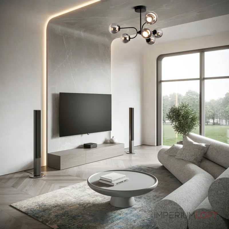 Люстра на штанге Freya Arch FR6178CL-L30B Люстра на штанге Freya Arch FR6178CL-L30B