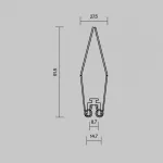 Комплект креплений (для профиля ALM-8832-S-2M) 4 шт. Maytoni 642006