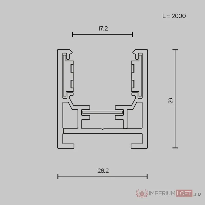 Шинопровод накладной Maytoni EXILITY TRXM034-412W от ImperiumLoft
