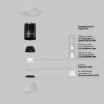 Встраиваемый светильник Dip Hight 3000K 10Вт 50° Maytoni DL119-10W-3K-TRS-W